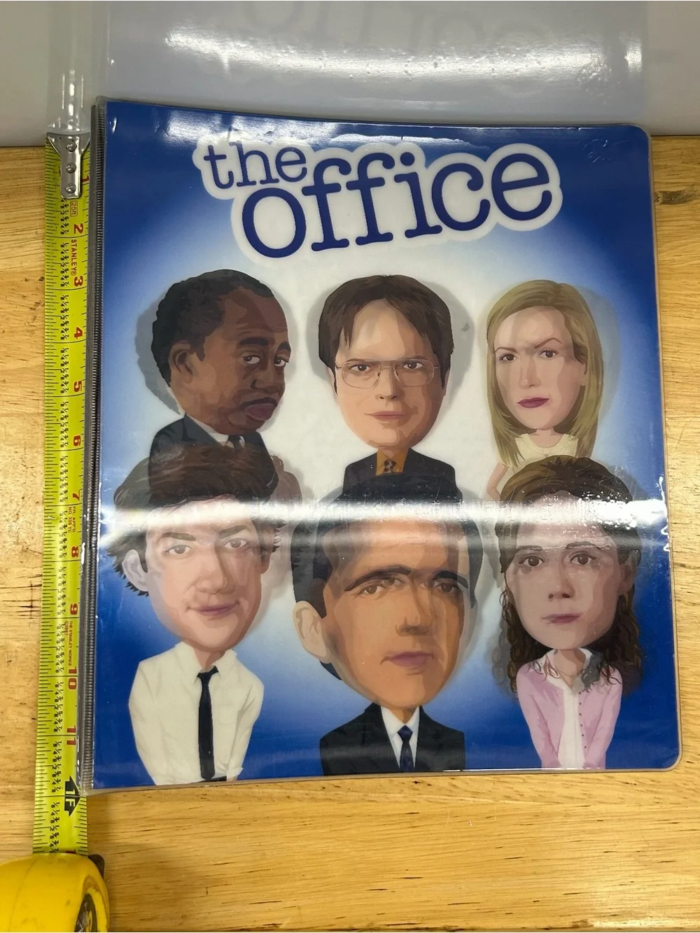 The Office Binder Lenticular Dwight Schrute Pam Michael Scott Jim Halpert 3-Ring